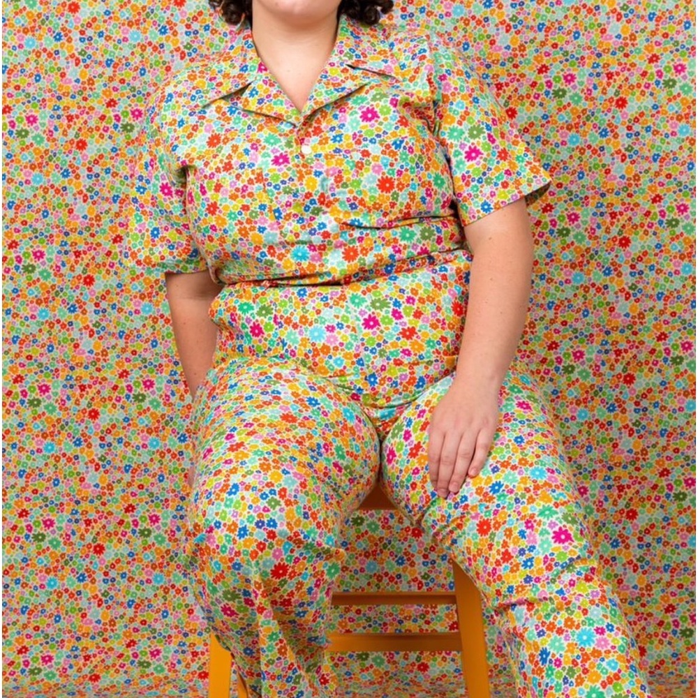 Big Bud Press Blossom Short Sleeve Jumpsuit - size 2XL
